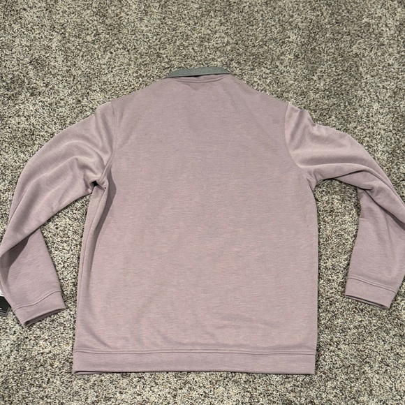 adidas Light Purple/Gray Quarter-Zip Pullover - Picture 5 of 6